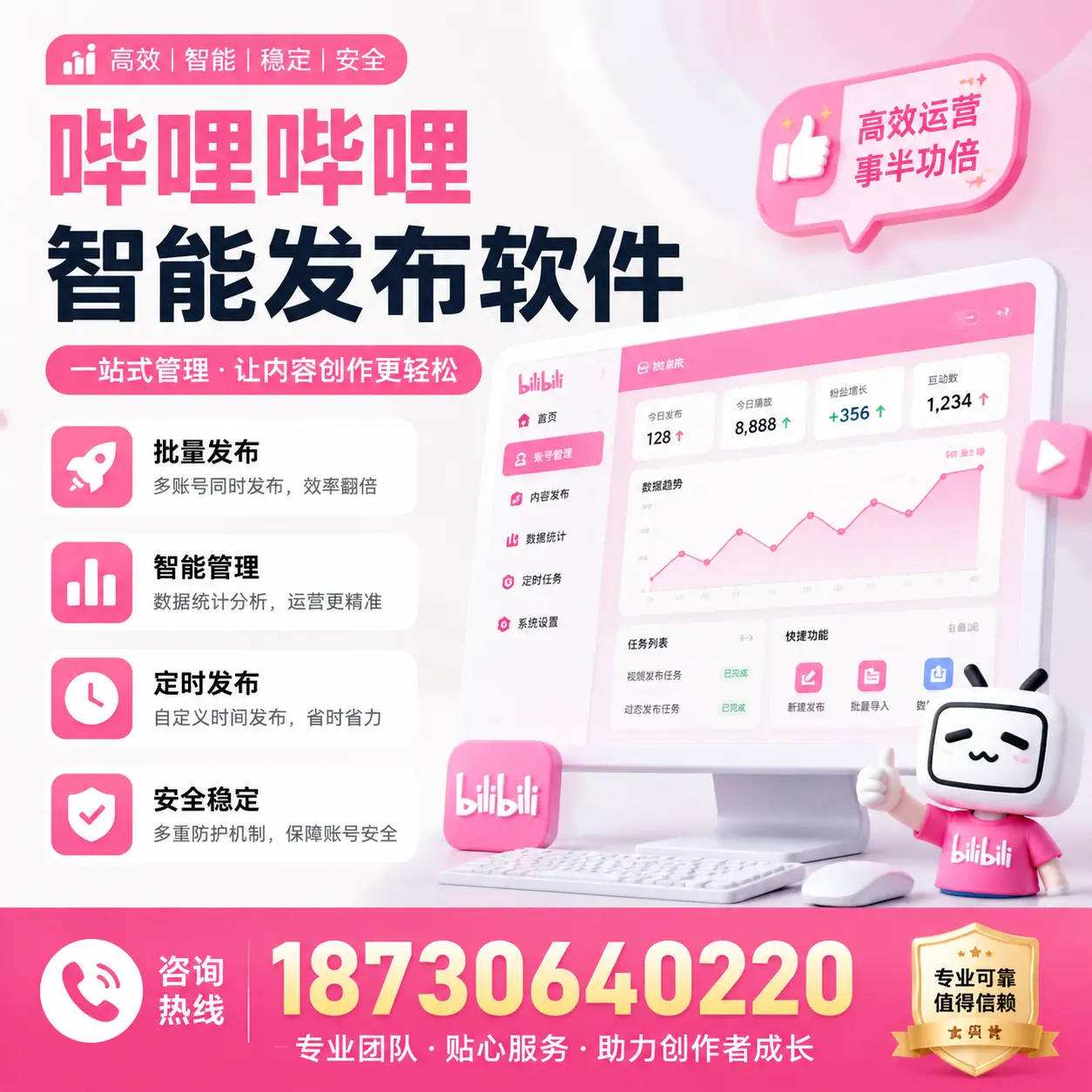 如何评估哔哩哔哩智能发布软件的ROI?辽阳 企业必读
